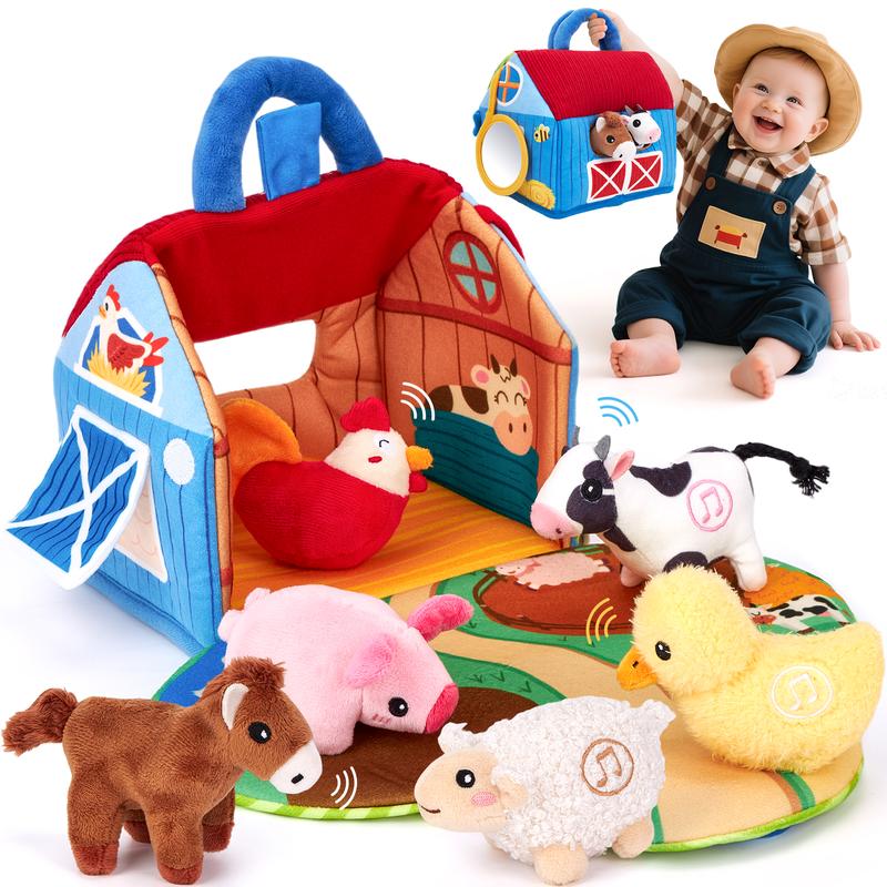 Hahaland Surprise Barn Farm Animal Toy