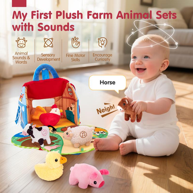 Hahaland Surprise Barn Farm Animal Toy