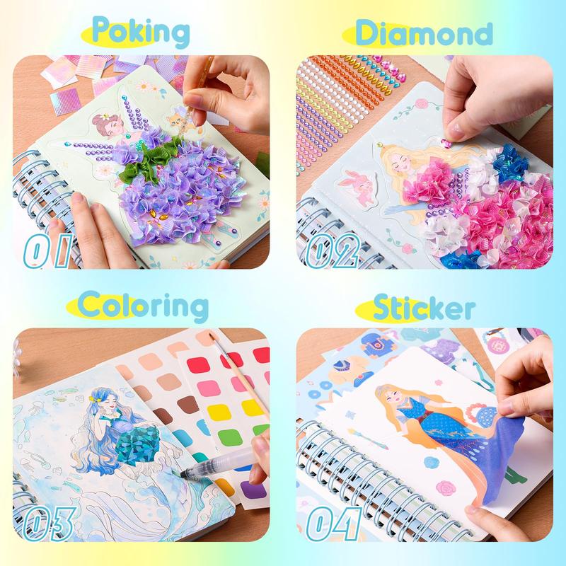 4-in-1 Princess Diamond Art Kit
