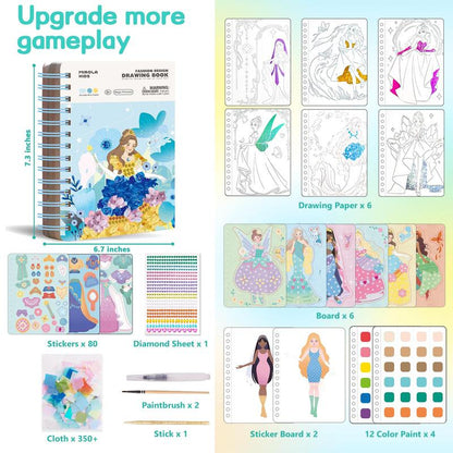 4-in-1 Princess Diamond Art Kit
